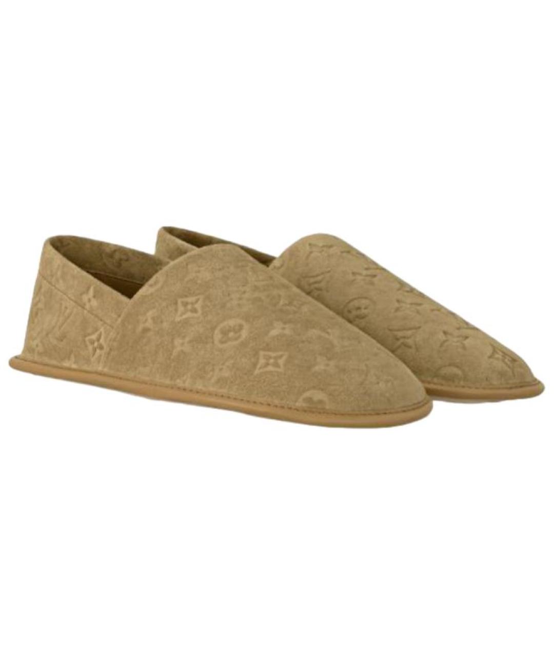 LOUIS VUITTON Коричневые кожаные лоферы, фото 3