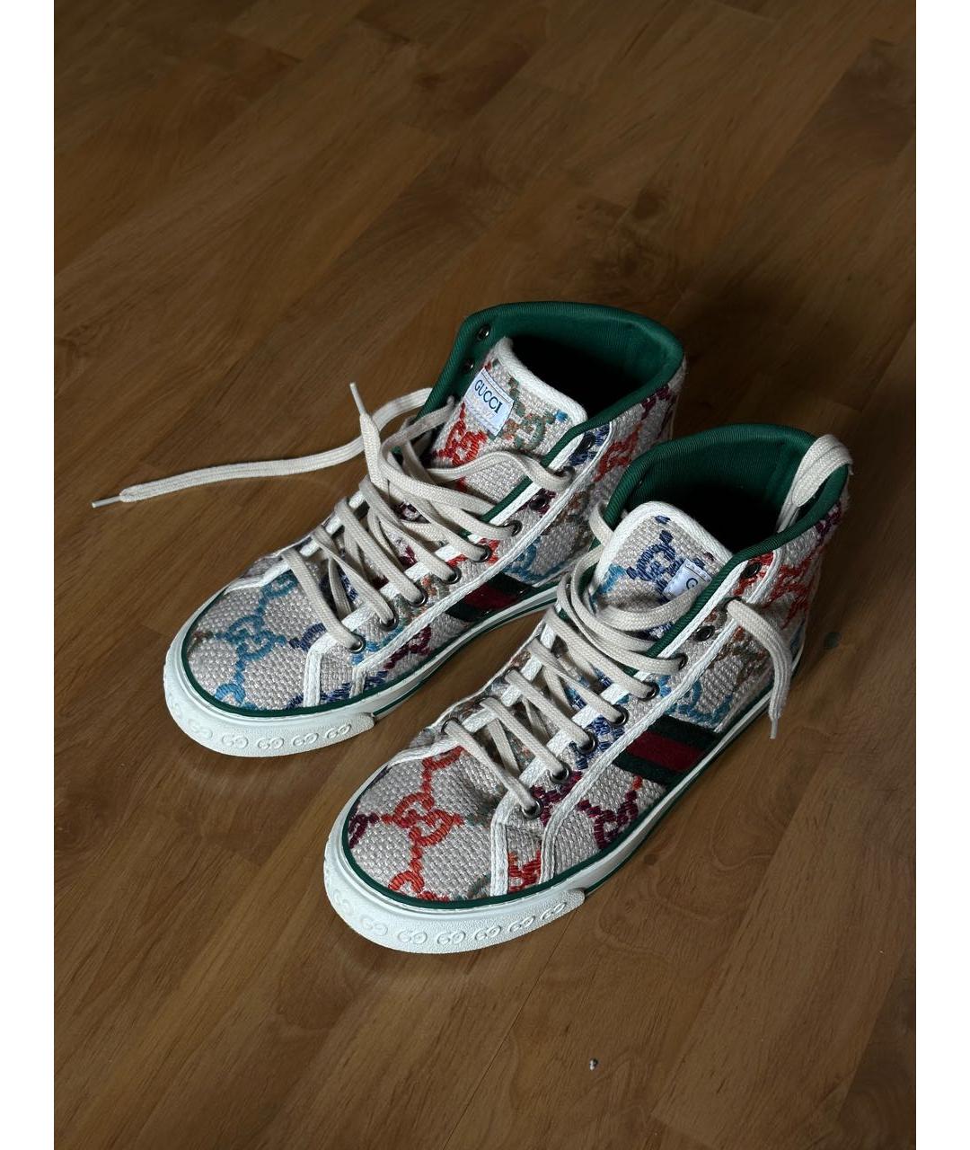 GUCCI Текстильные кеды, фото 2