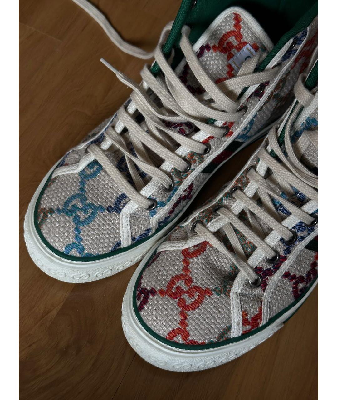 GUCCI Текстильные кеды, фото 5