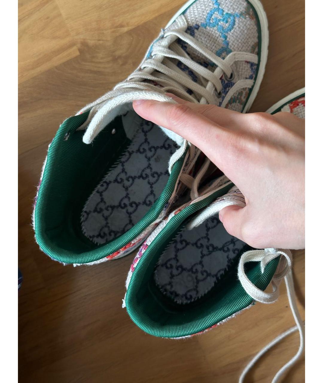GUCCI Текстильные кеды, фото 6