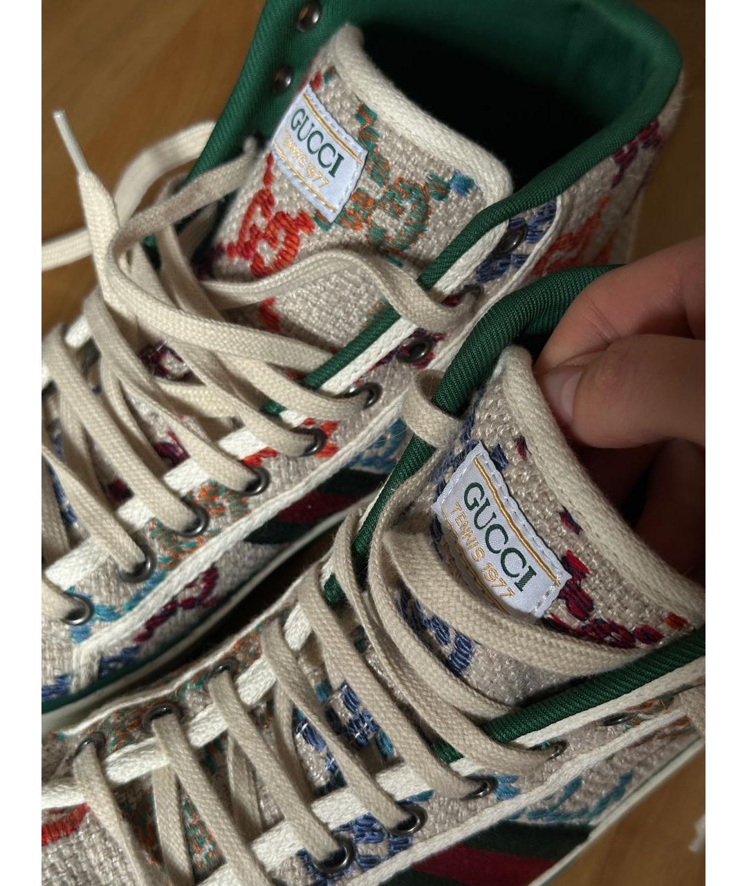 GUCCI Текстильные кеды, фото 3
