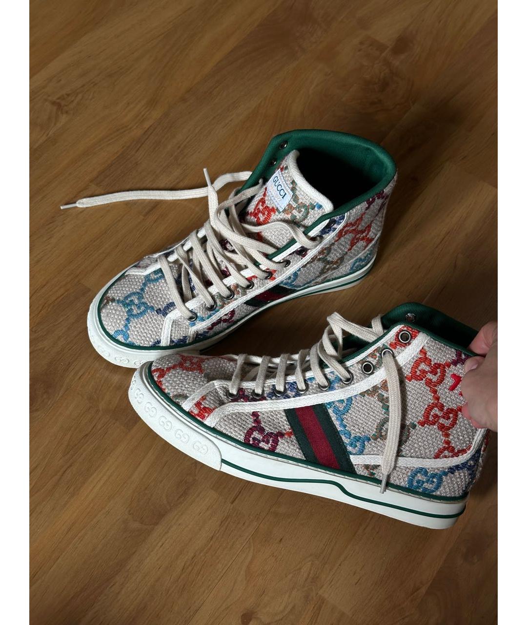 GUCCI Текстильные кеды, фото 8