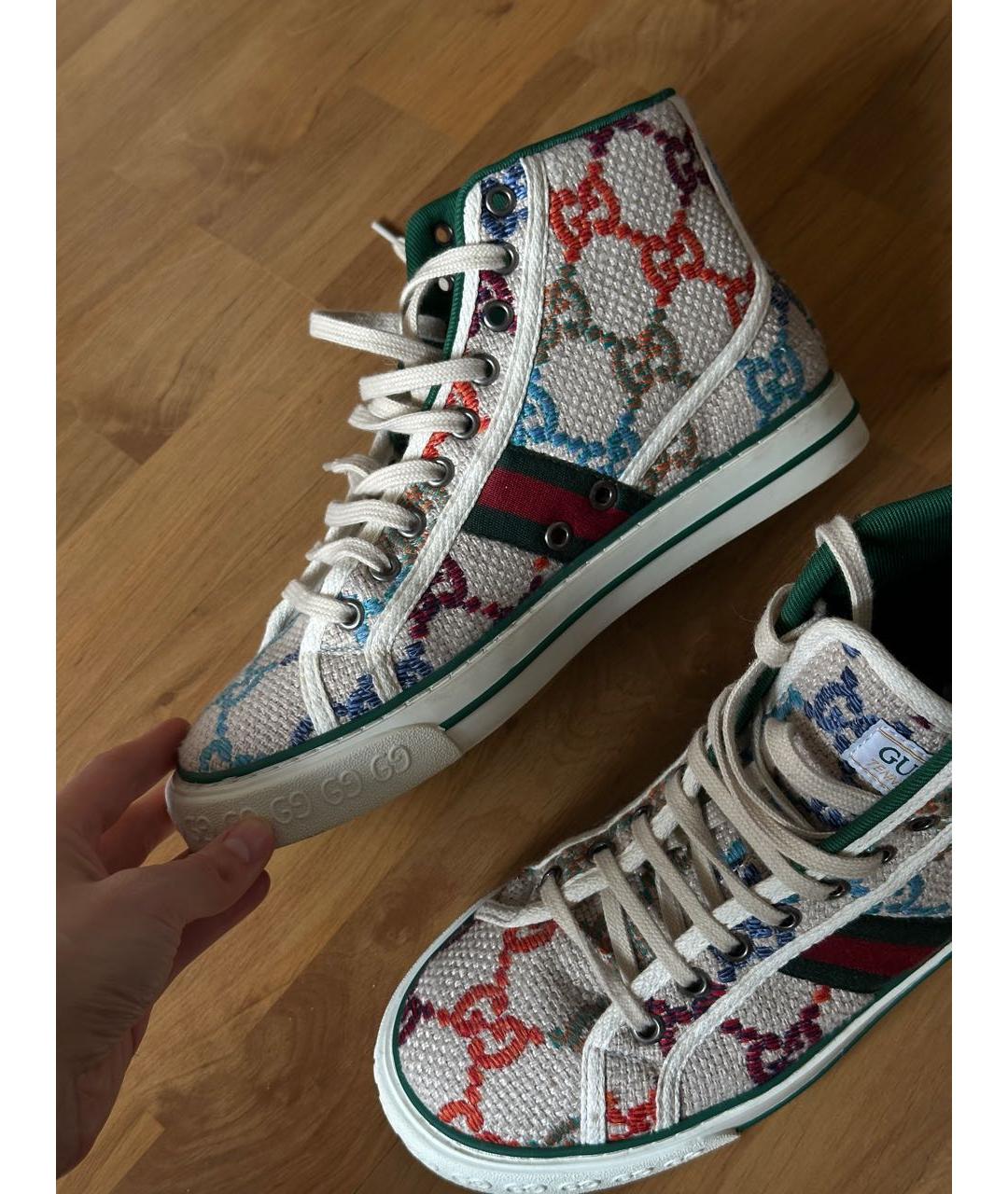 GUCCI Текстильные кеды, фото 4
