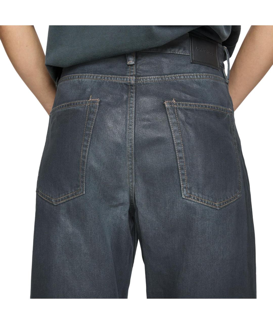 ACNE STUDIOS Черные хлопковые прямые джинсы, фото 7