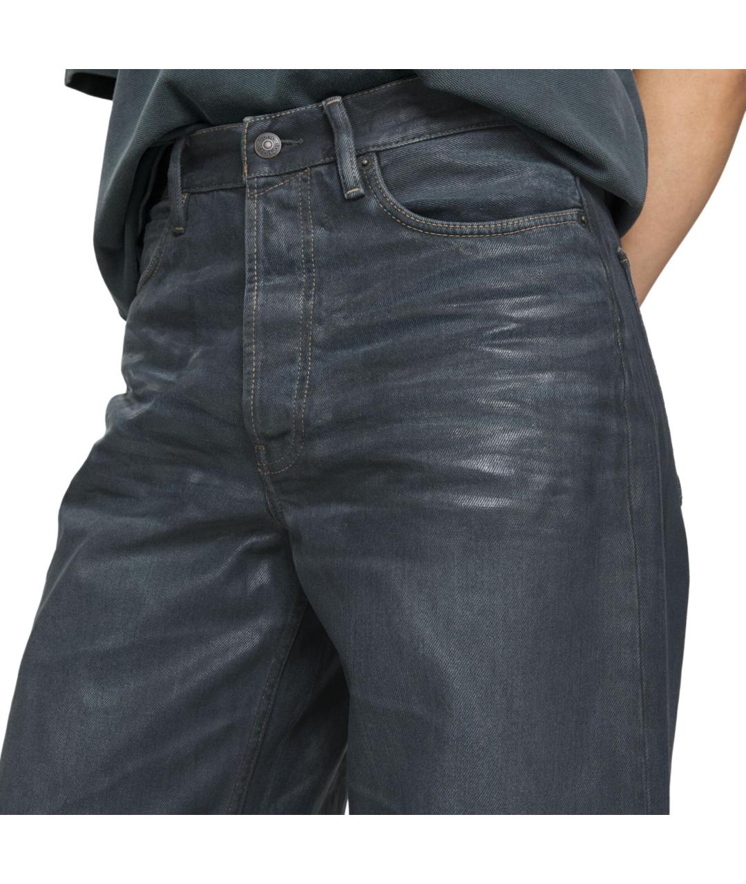 ACNE STUDIOS Черные хлопковые прямые джинсы, фото 6