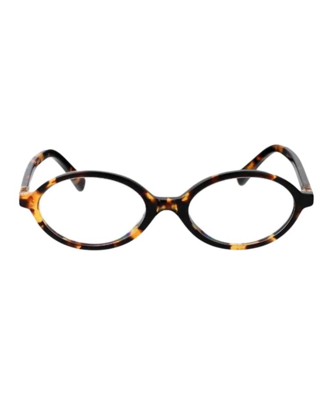 MIU MIU Коричневые пластиковые солнцезащитные очки, фото 2