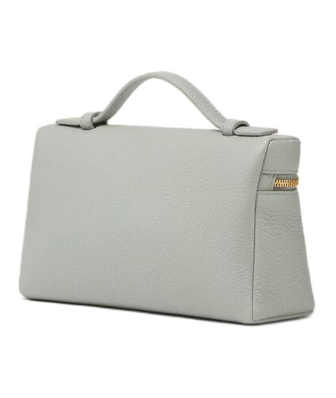 LORO PIANA Зеленая кожаная сумка через плечо, фото 2