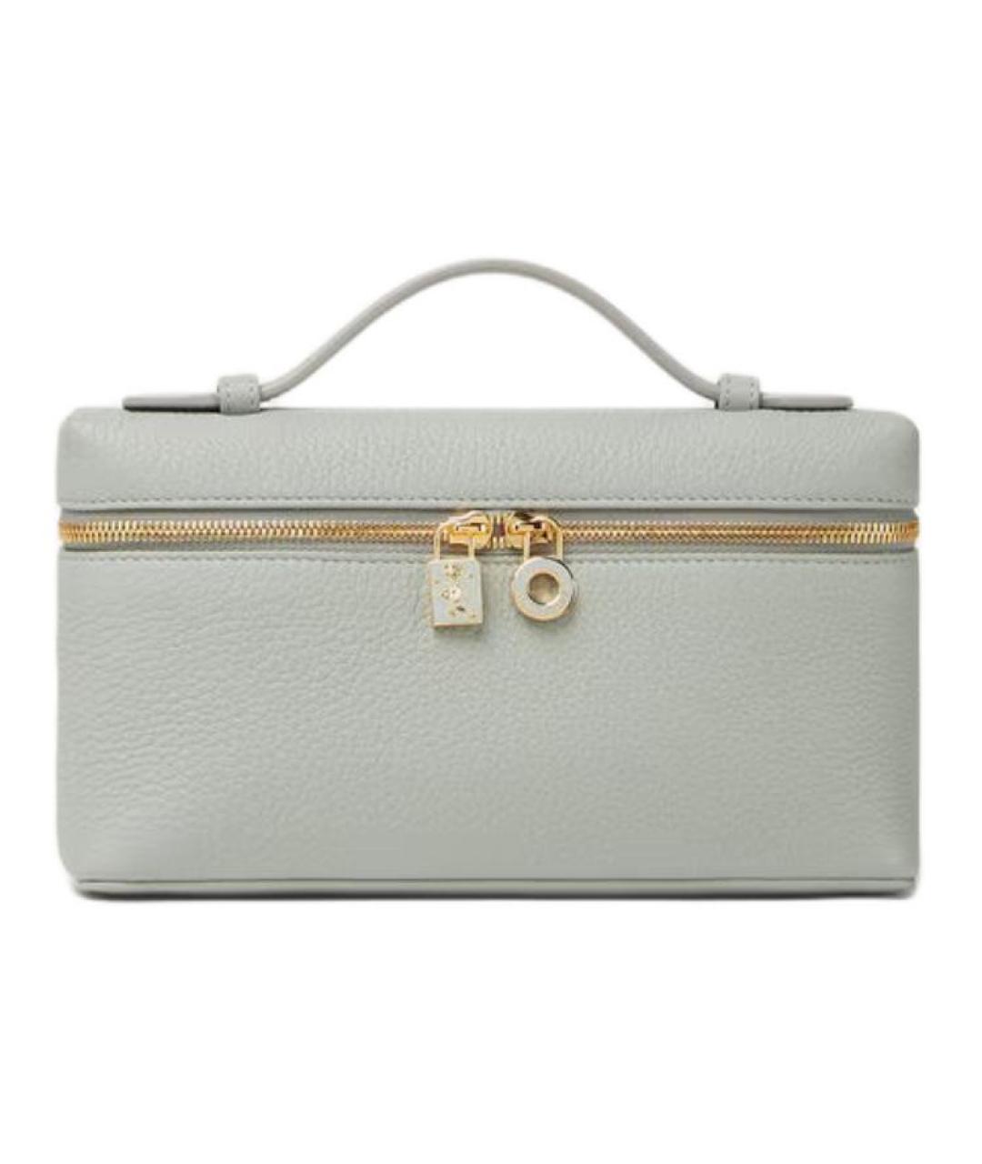 LORO PIANA Зеленая кожаная сумка через плечо, фото 1