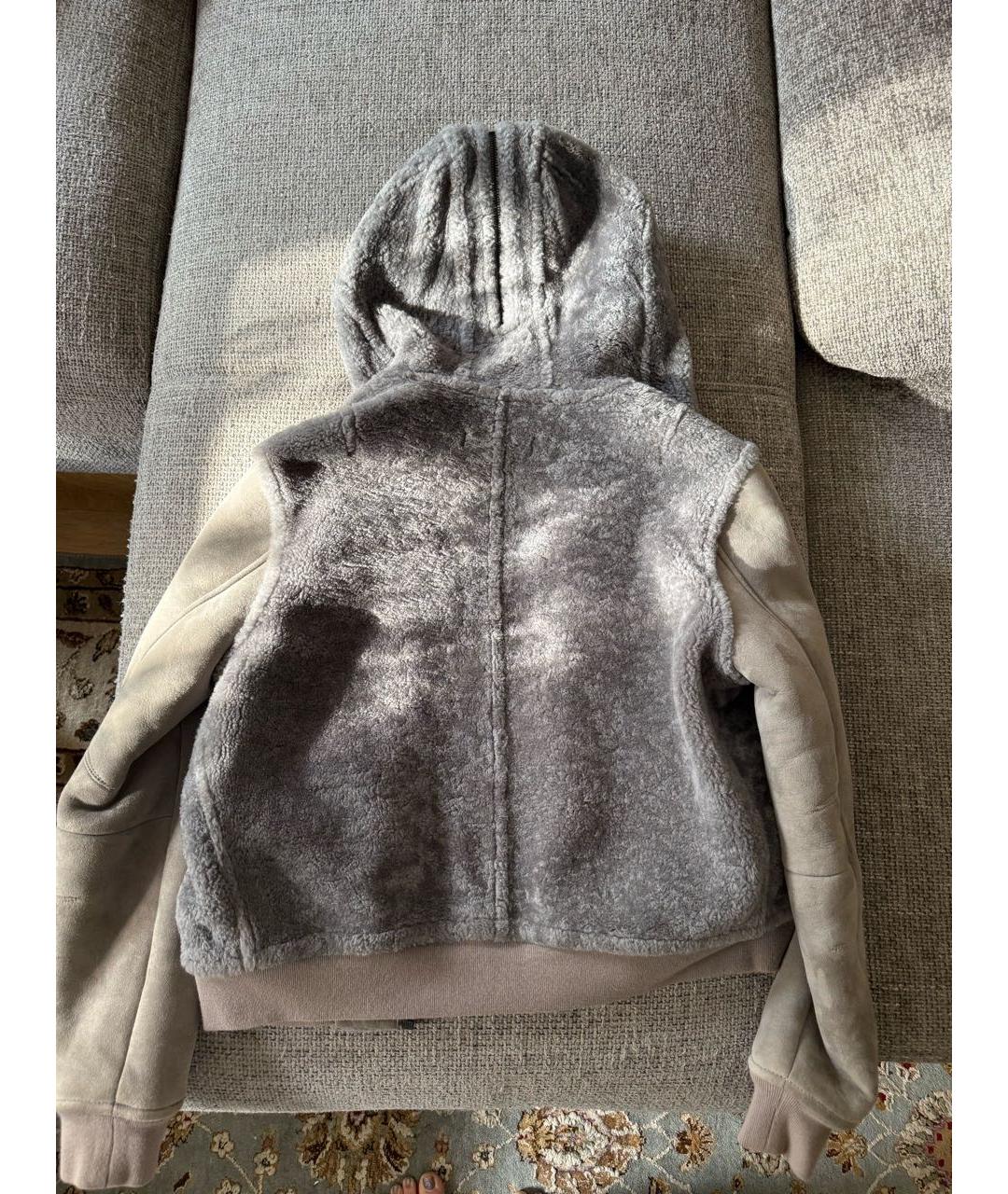 RAG&BONE Серая кожаная дубленка, фото 2
