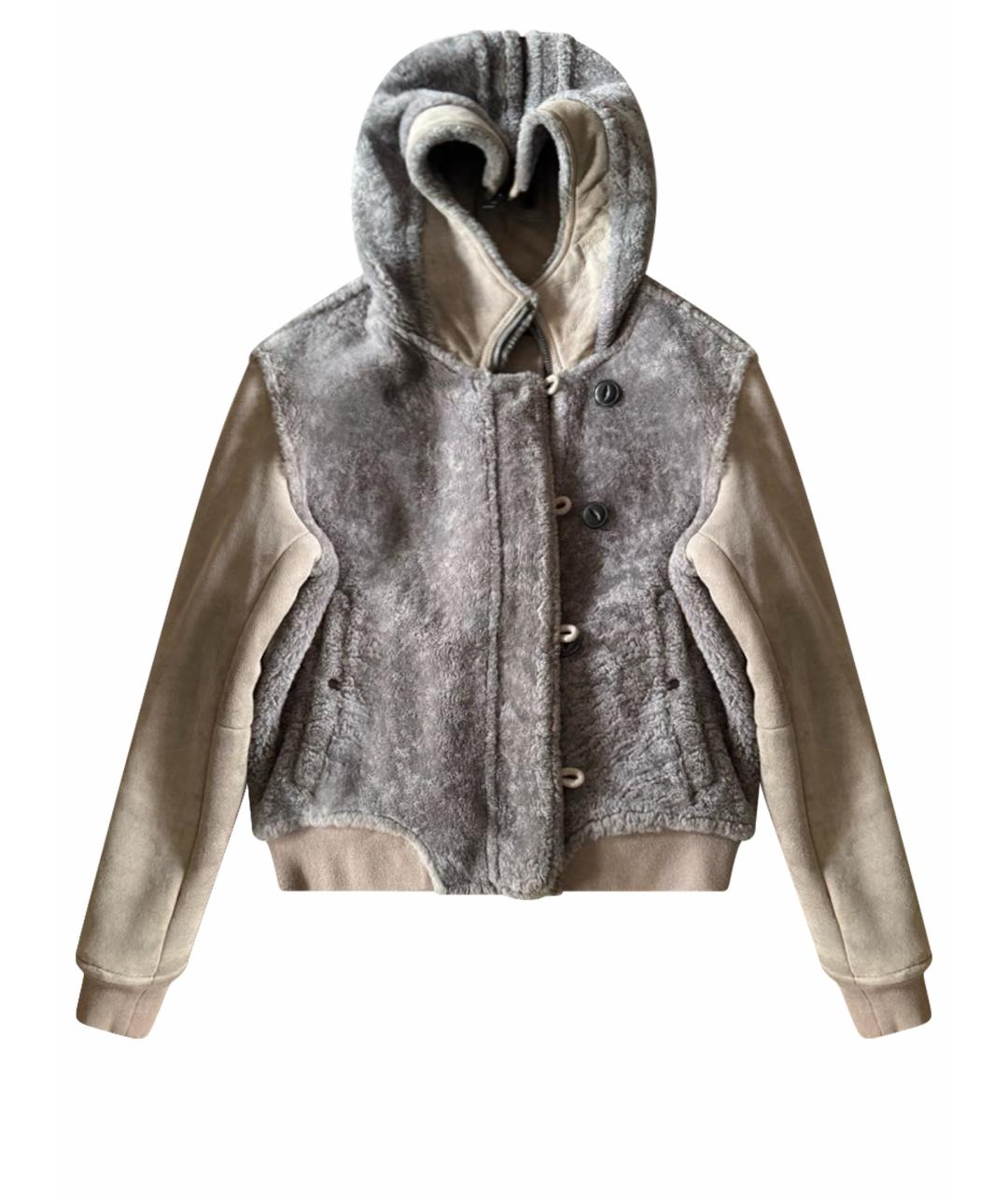 RAG&BONE Серая кожаная дубленка, фото 1