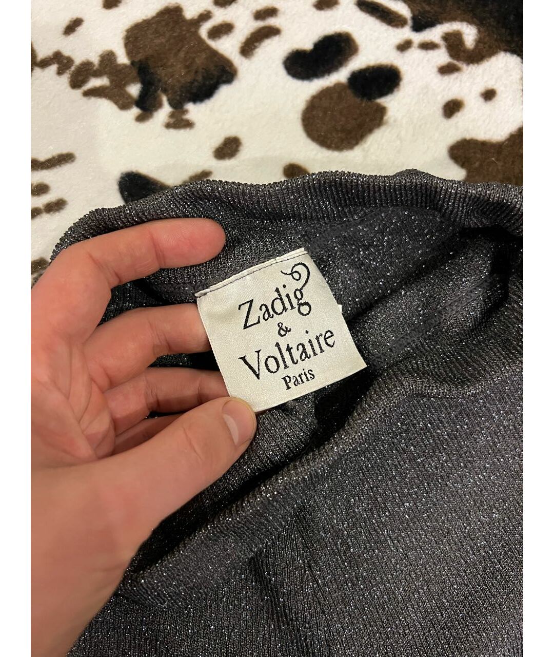 ZADIG & VOLTAIRE Серебряные вискозные шорты, фото 4