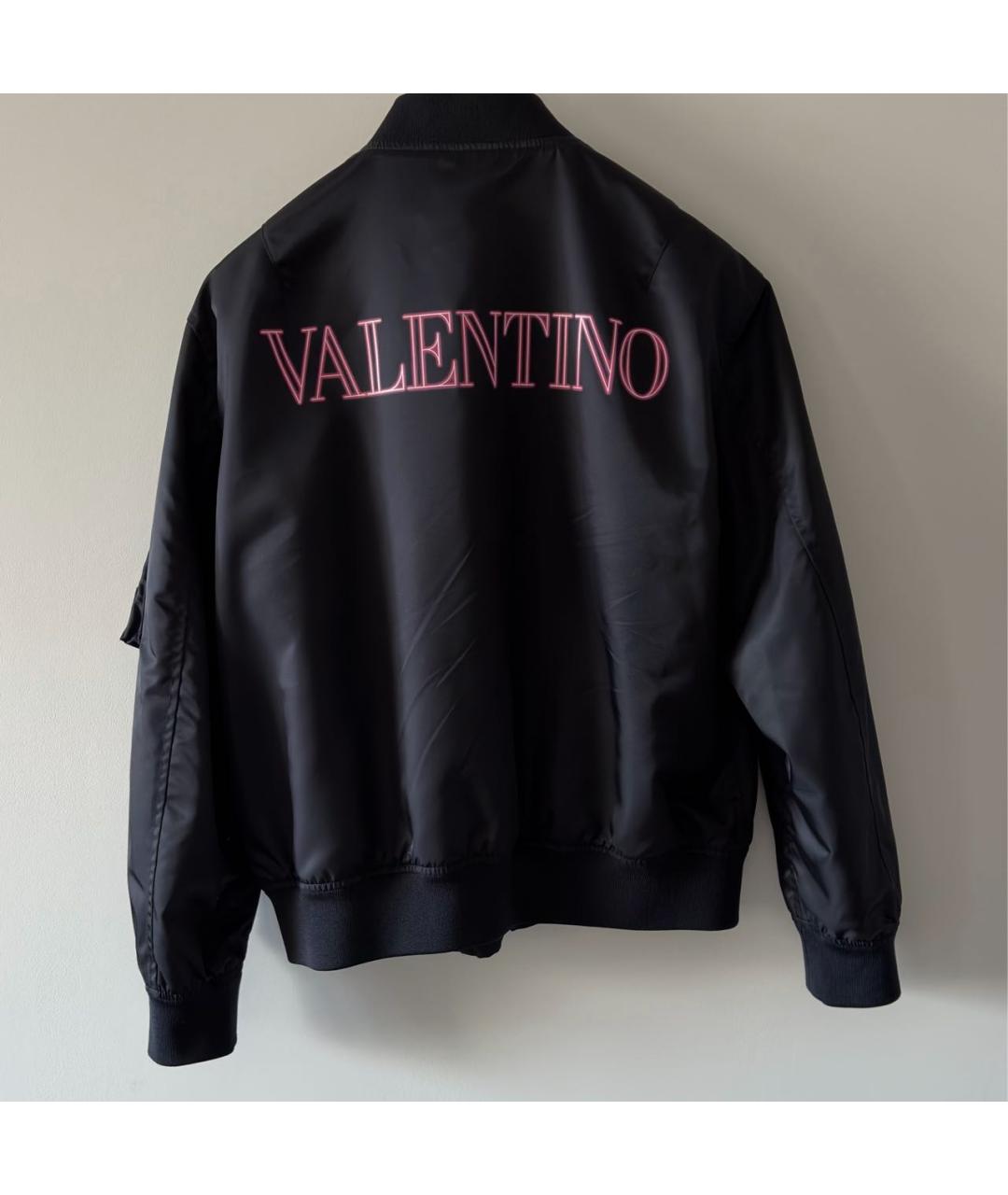 VALENTINO Темно-синяя полиэстеровая куртка, фото 2