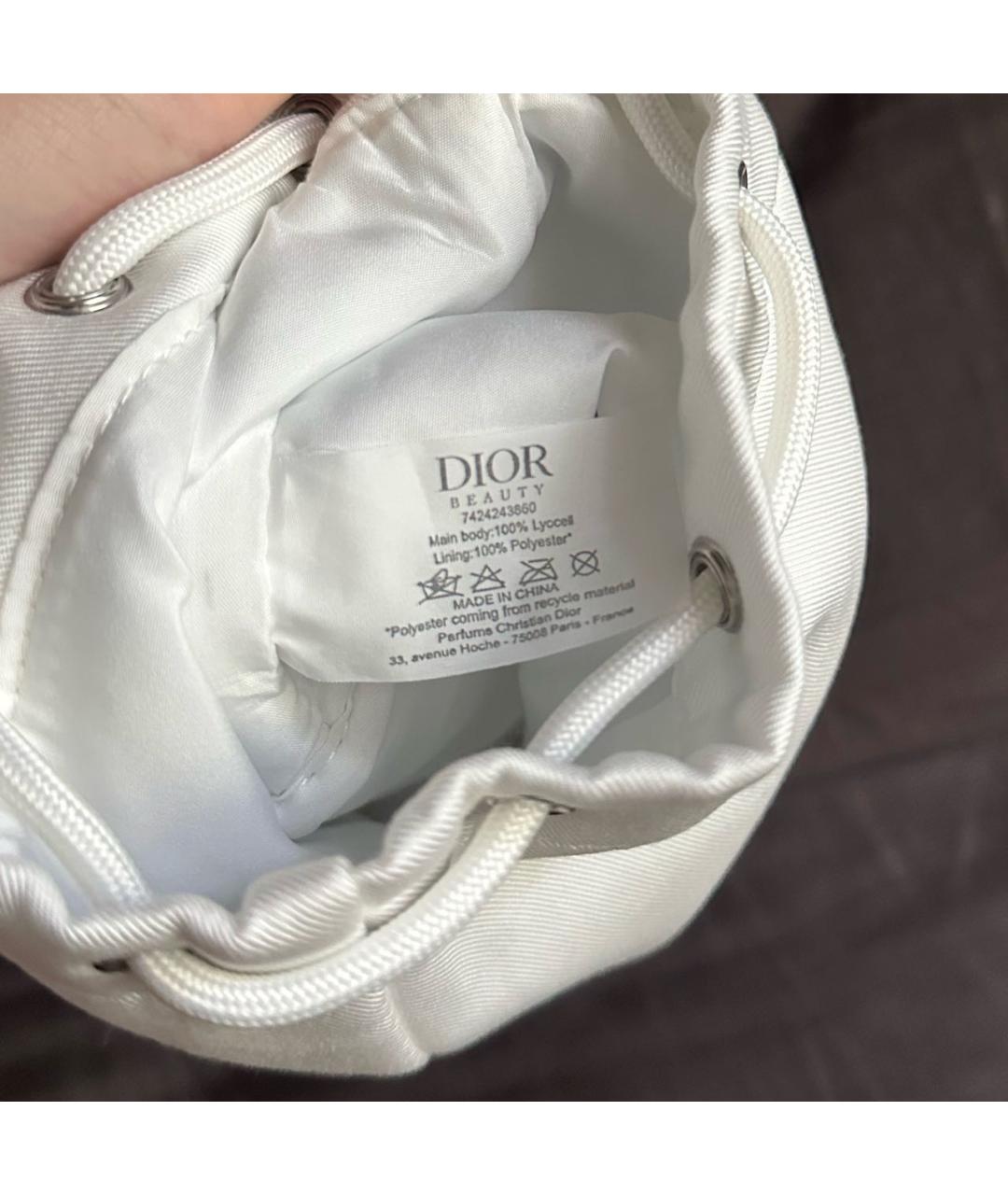 CHRISTIAN DIOR Белая косметичка, фото 5
