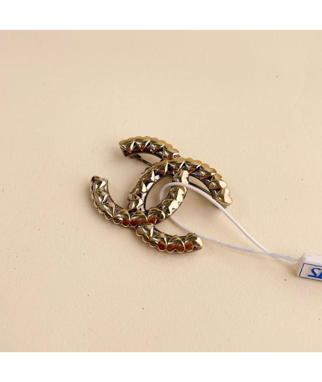 CHANEL Золотая брошь, фото 2