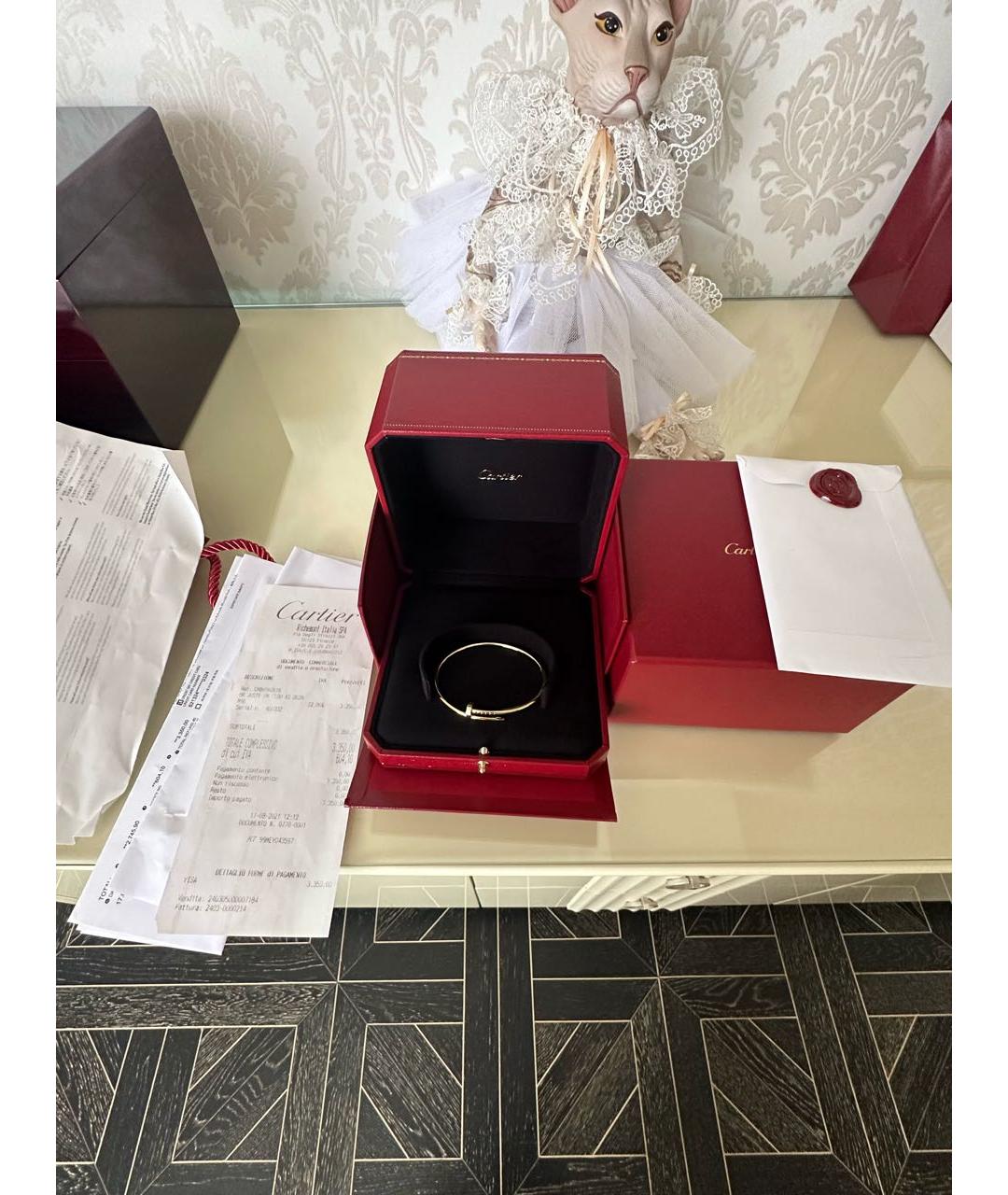 CARTIER Желтый браслет из желтого золота, фото 3