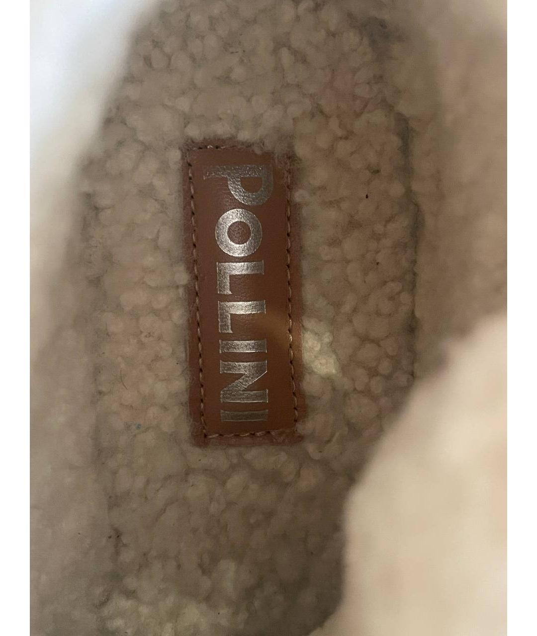 POLLINI Розовые нубуковые ботинки, фото 3