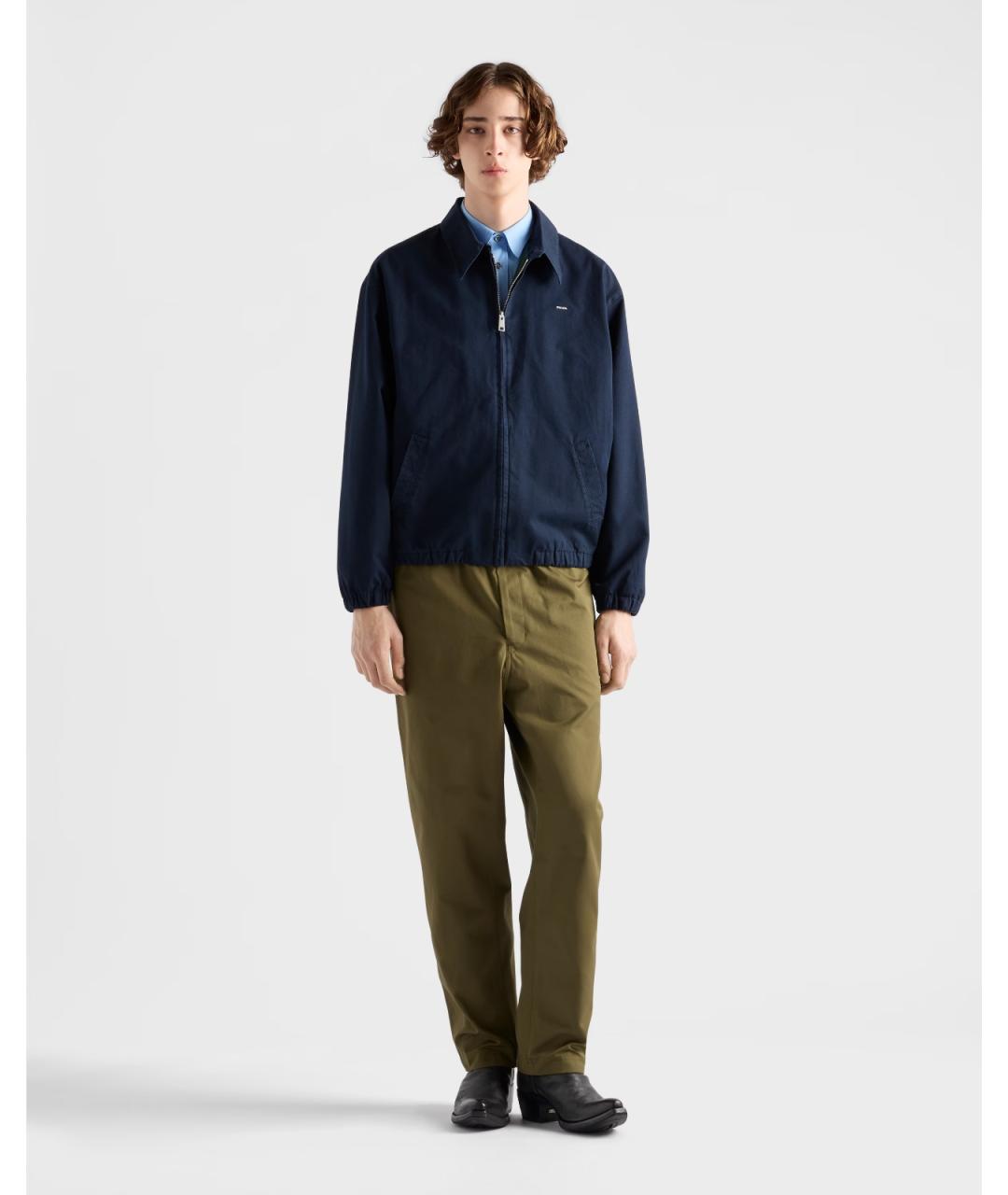 PRADA Синяя хлопковая куртка, фото 2