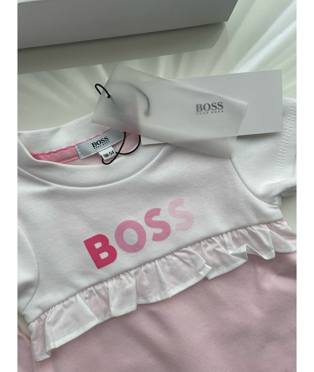 HUGO BOSS Розовый хлопковый комплект, фото 3