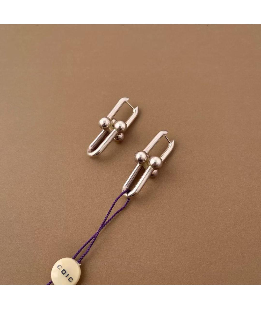 TIFFANY&CO Серебряные серебряные серьги, фото 7