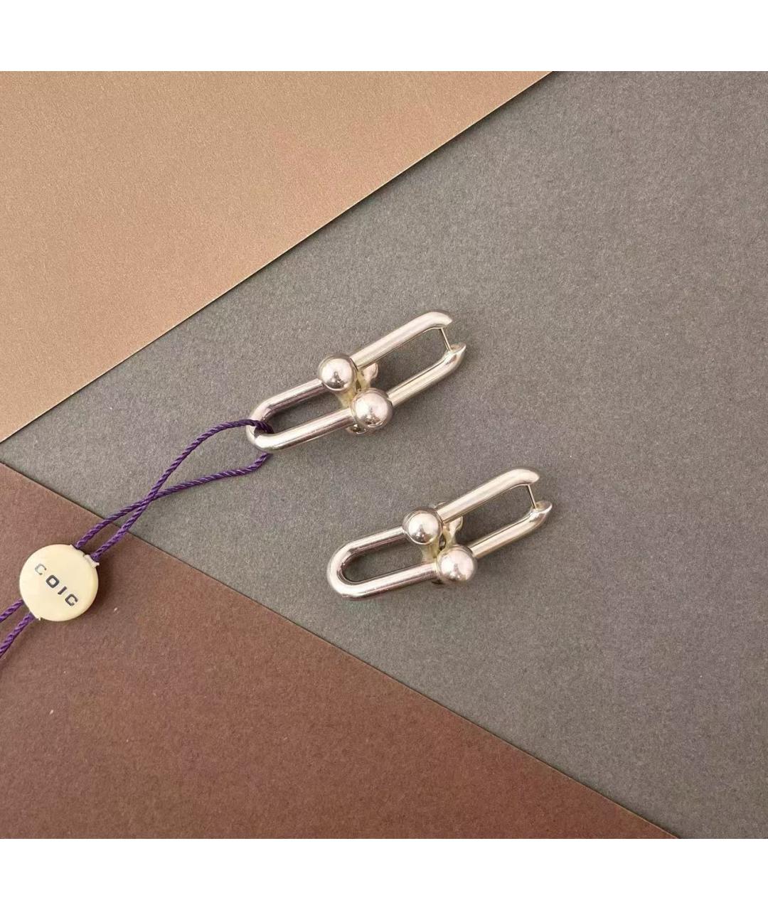 TIFFANY&CO Серебряные серебряные серьги, фото 3