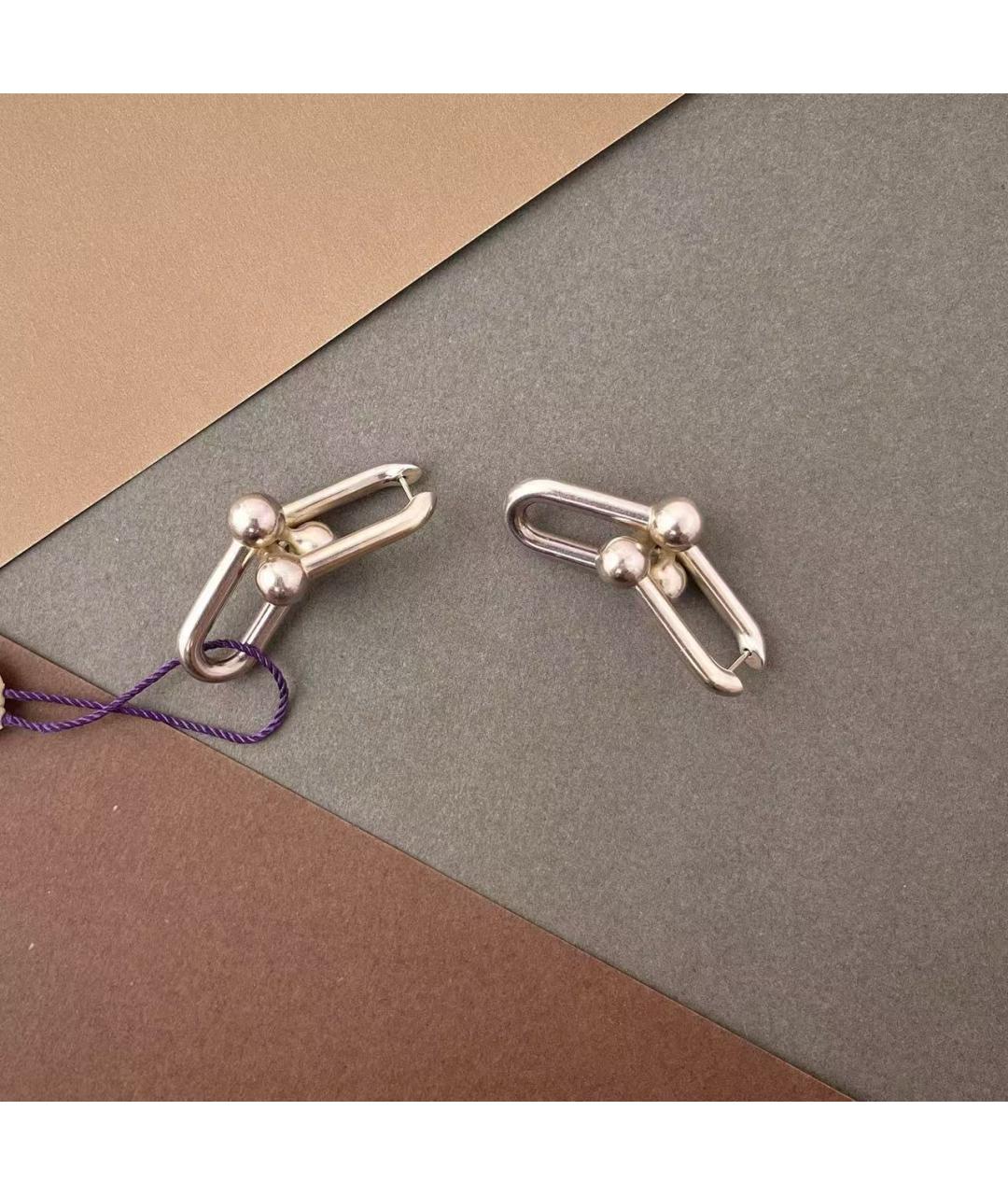 TIFFANY&CO Серебряные серебряные серьги, фото 4