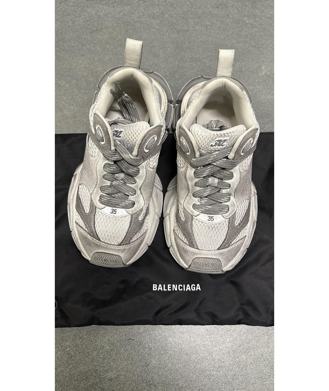 BALENCIAGA Серые текстильные кроссовки, фото 2