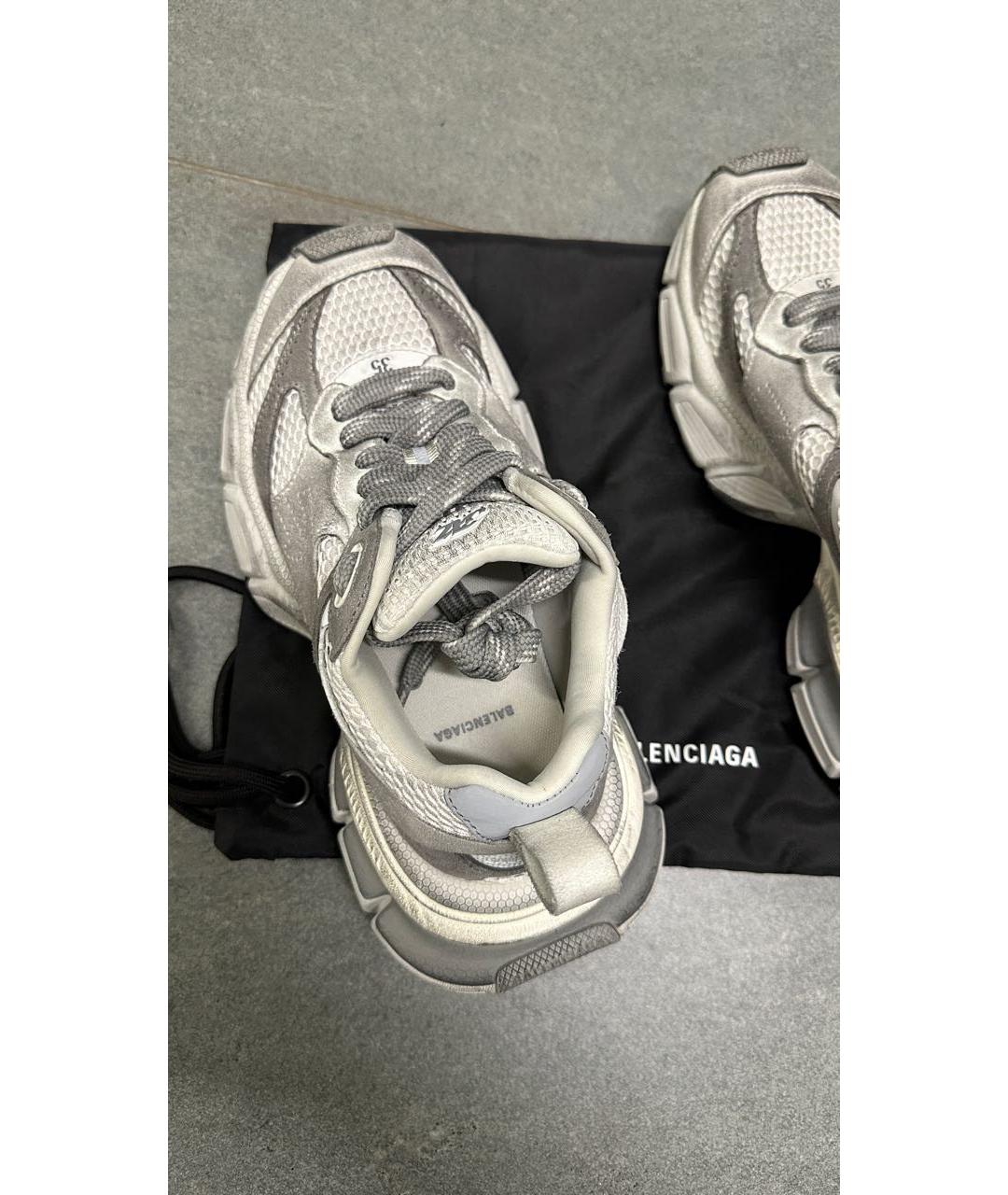 BALENCIAGA Серые текстильные кроссовки, фото 5