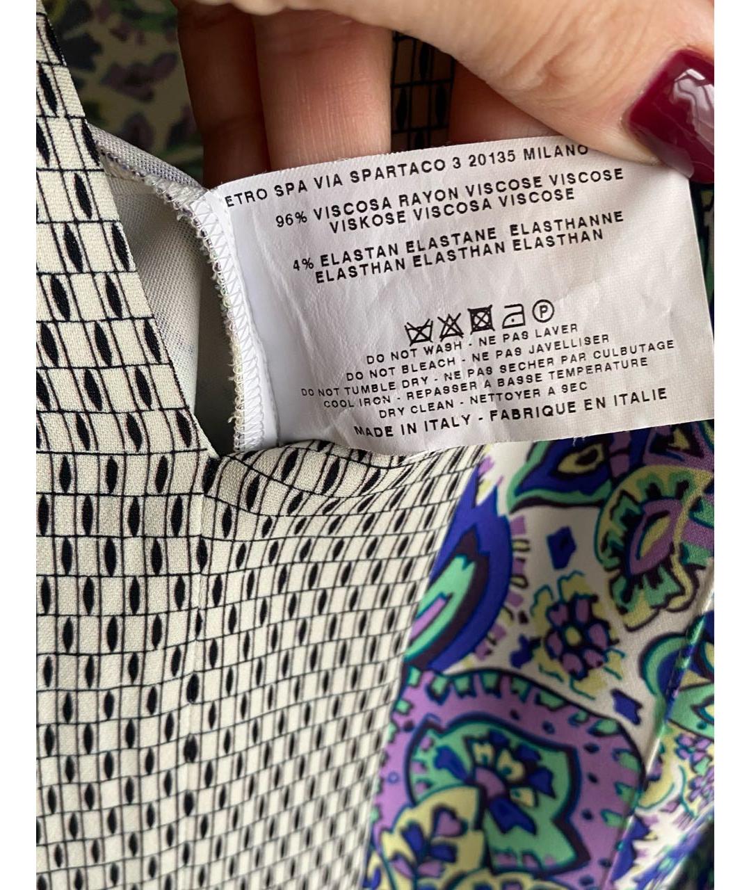 ETRO Мульти вискозное повседневное платье, фото 4