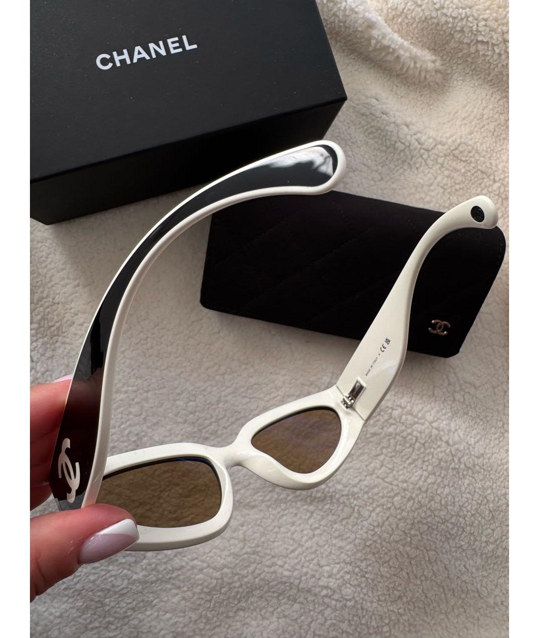 CHANEL Черные пластиковые солнцезащитные очки, фото 6