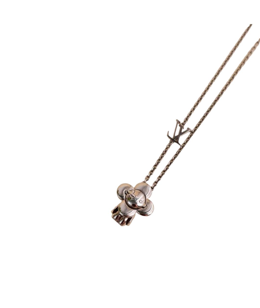 LOUIS VUITTON Серебряное серебряное колье, фото 9