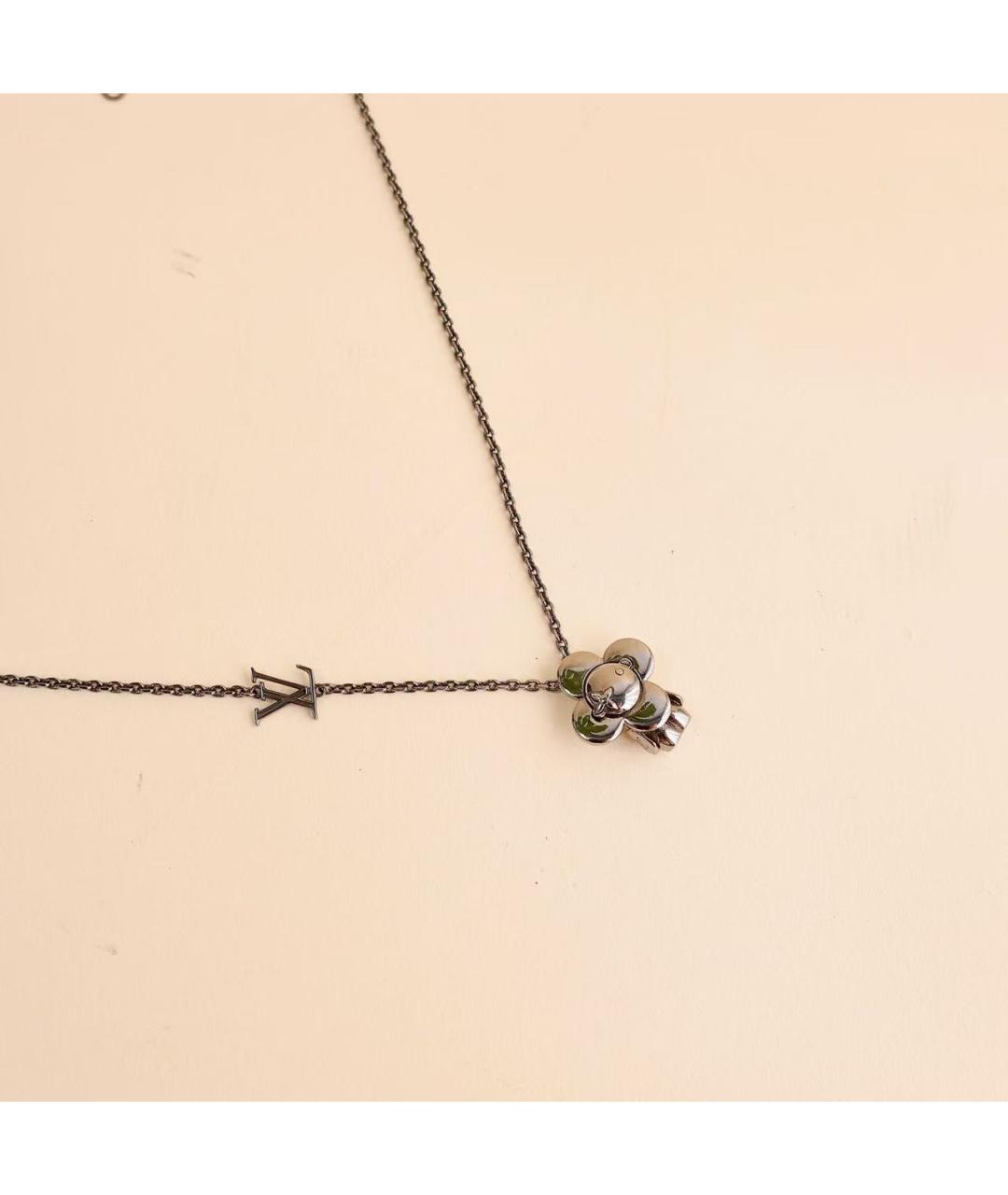 LOUIS VUITTON Серебряное серебряное колье, фото 4