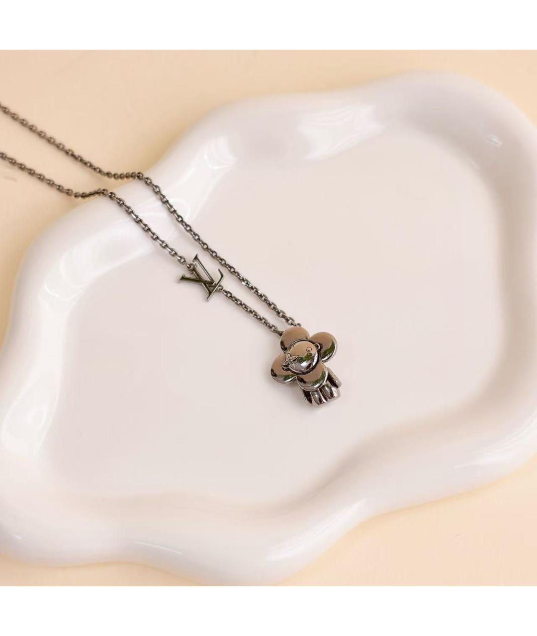 LOUIS VUITTON Серебряное серебряное колье, фото 3