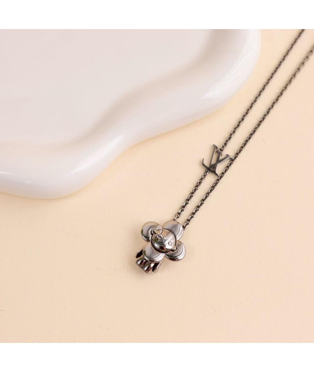LOUIS VUITTON Серебряное серебряное колье, фото 2