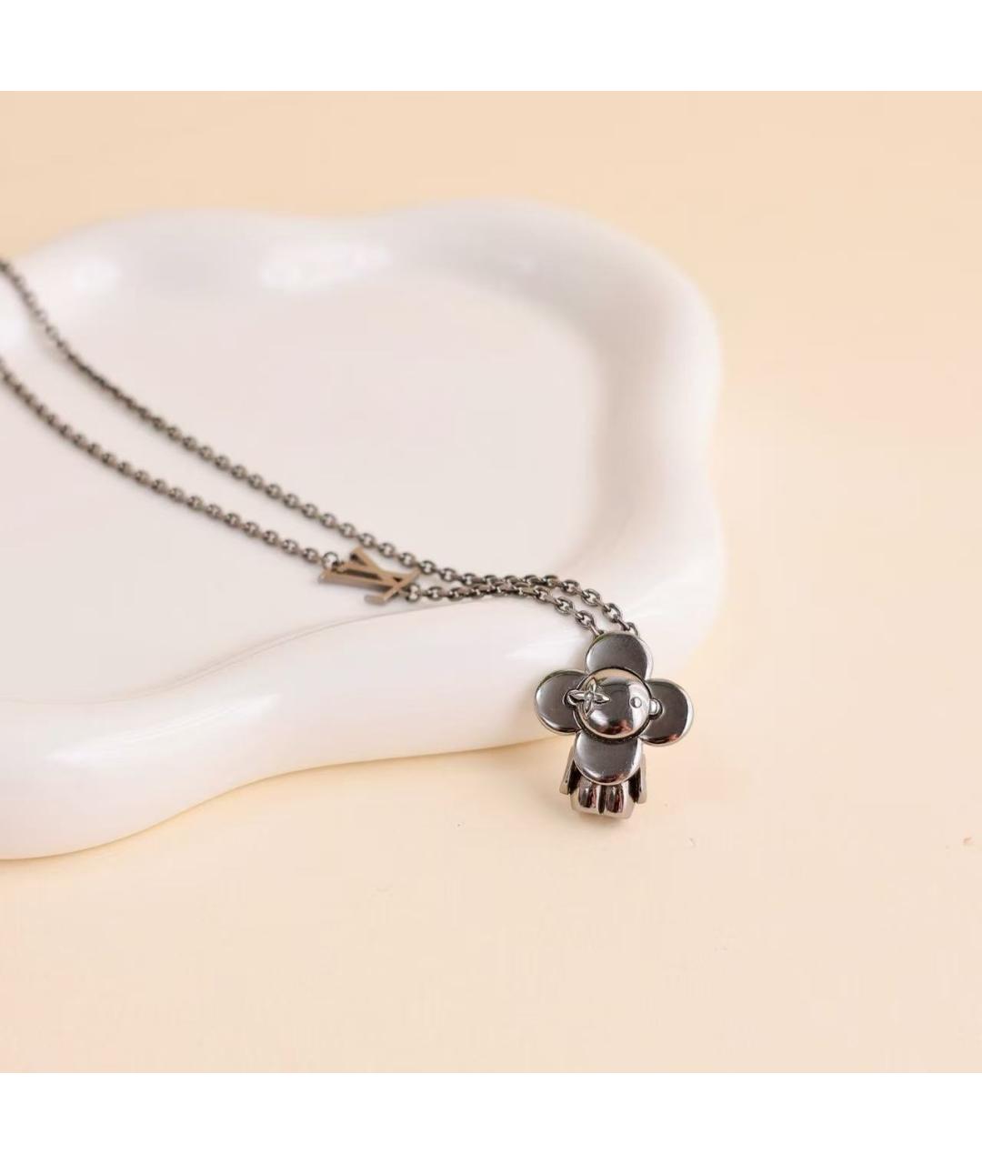 LOUIS VUITTON Серебряное серебряное колье, фото 7