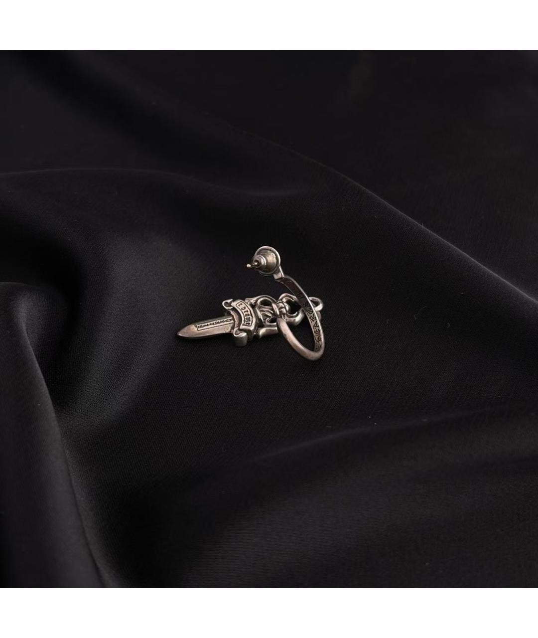 CHROME HEARTS Серебряные серебряные серьги, фото 6