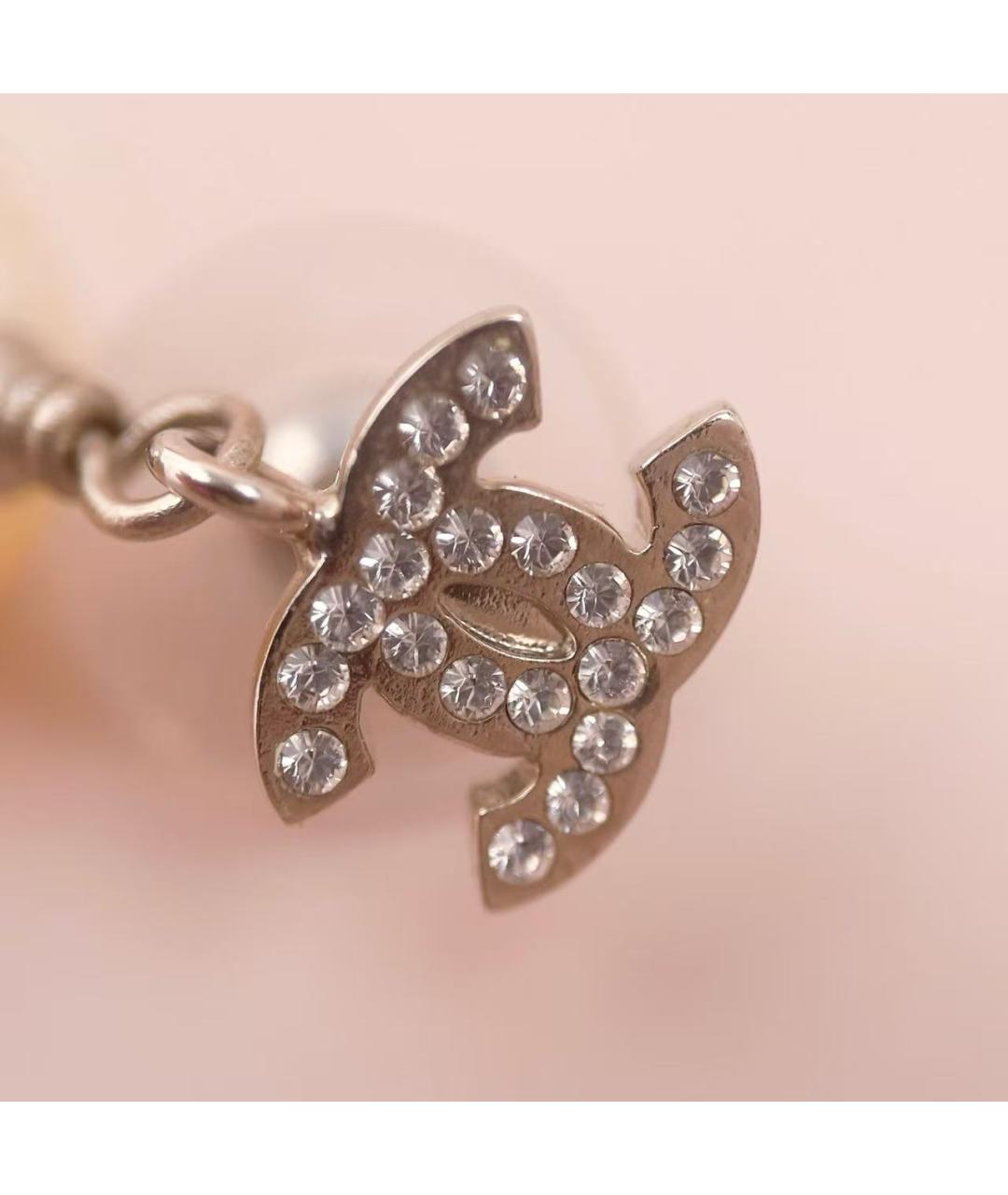 CHANEL Серебряные жемчужные серьги, фото 7