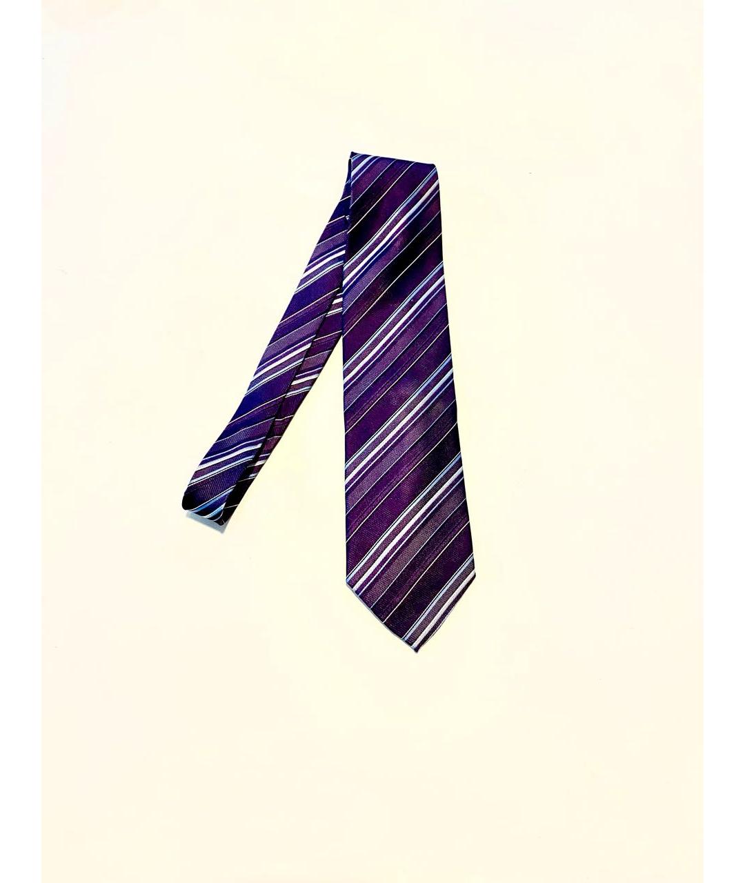 GIORGIO ARMANI Фиолетовый шелковый галстук, фото 2
