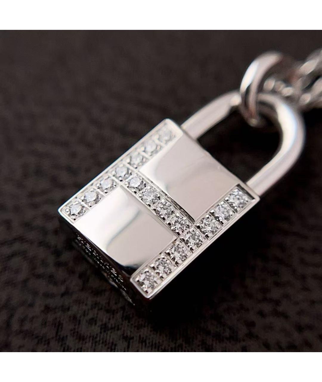 HERMES Серебряное колье из белого золота, фото 7