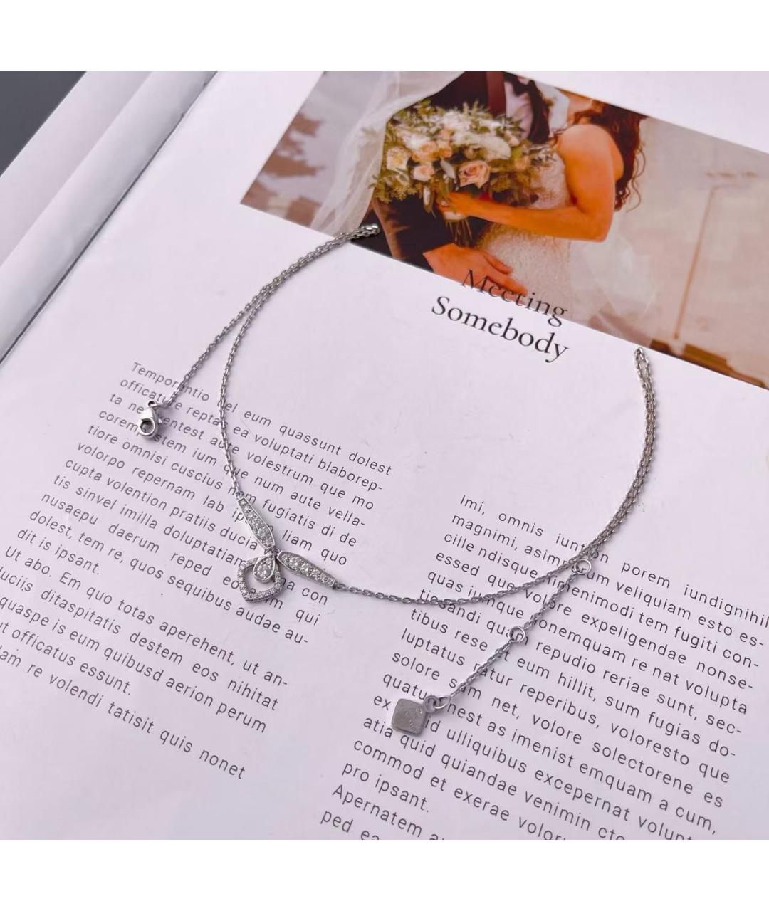 CHAUMET Серебряное колье из белого золота, фото 6