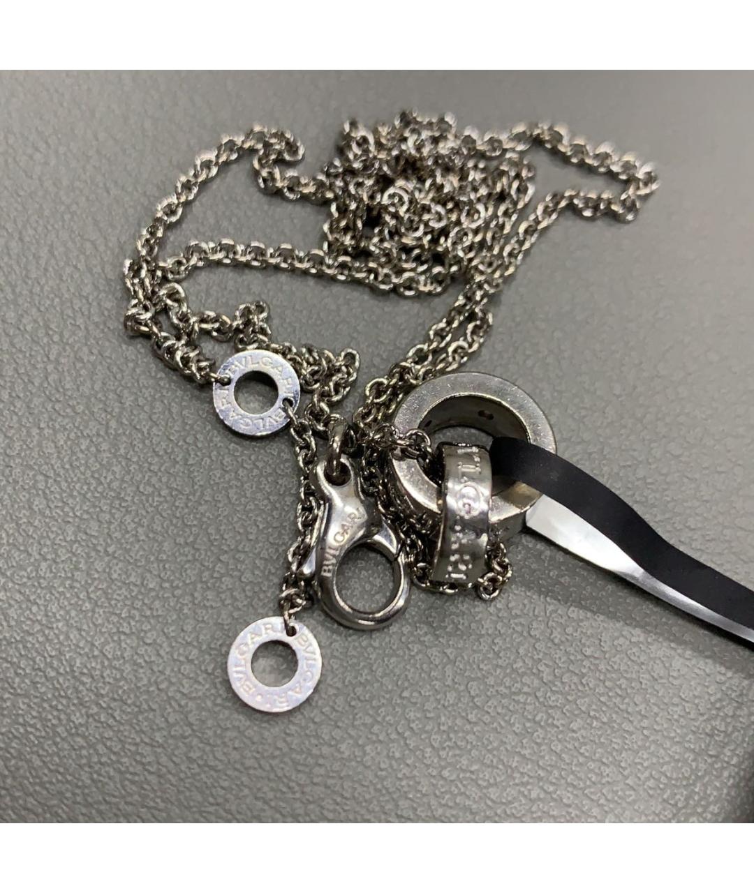 BVLGARI Серебряное колье из белого золота, фото 5
