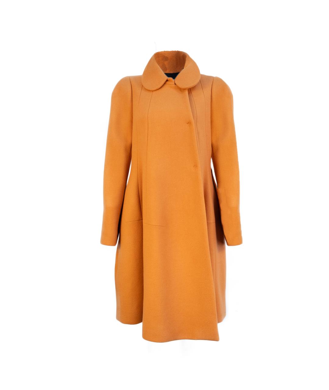 SONIA RYKIEL Оранжевое шерстяное пальто, фото 1