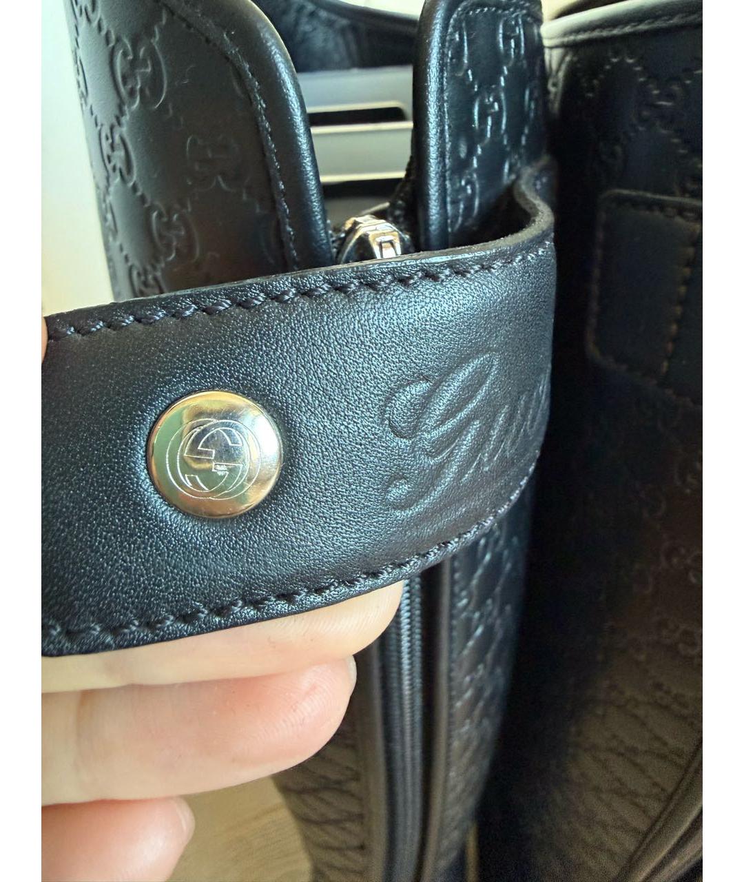 GUCCI Черные кожаные сапоги, фото 6