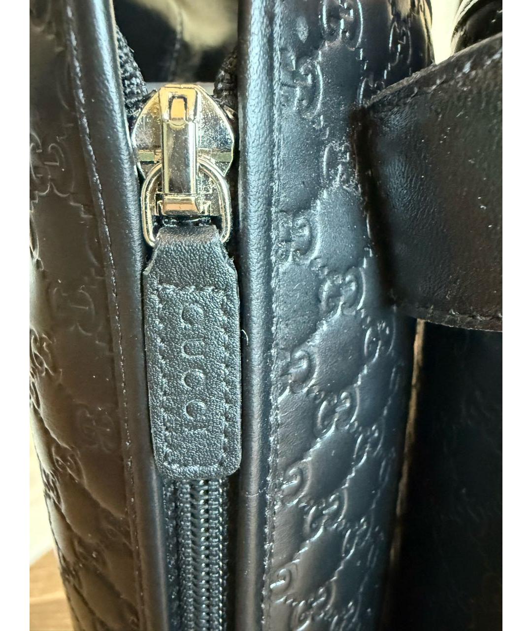GUCCI Черные кожаные сапоги, фото 7