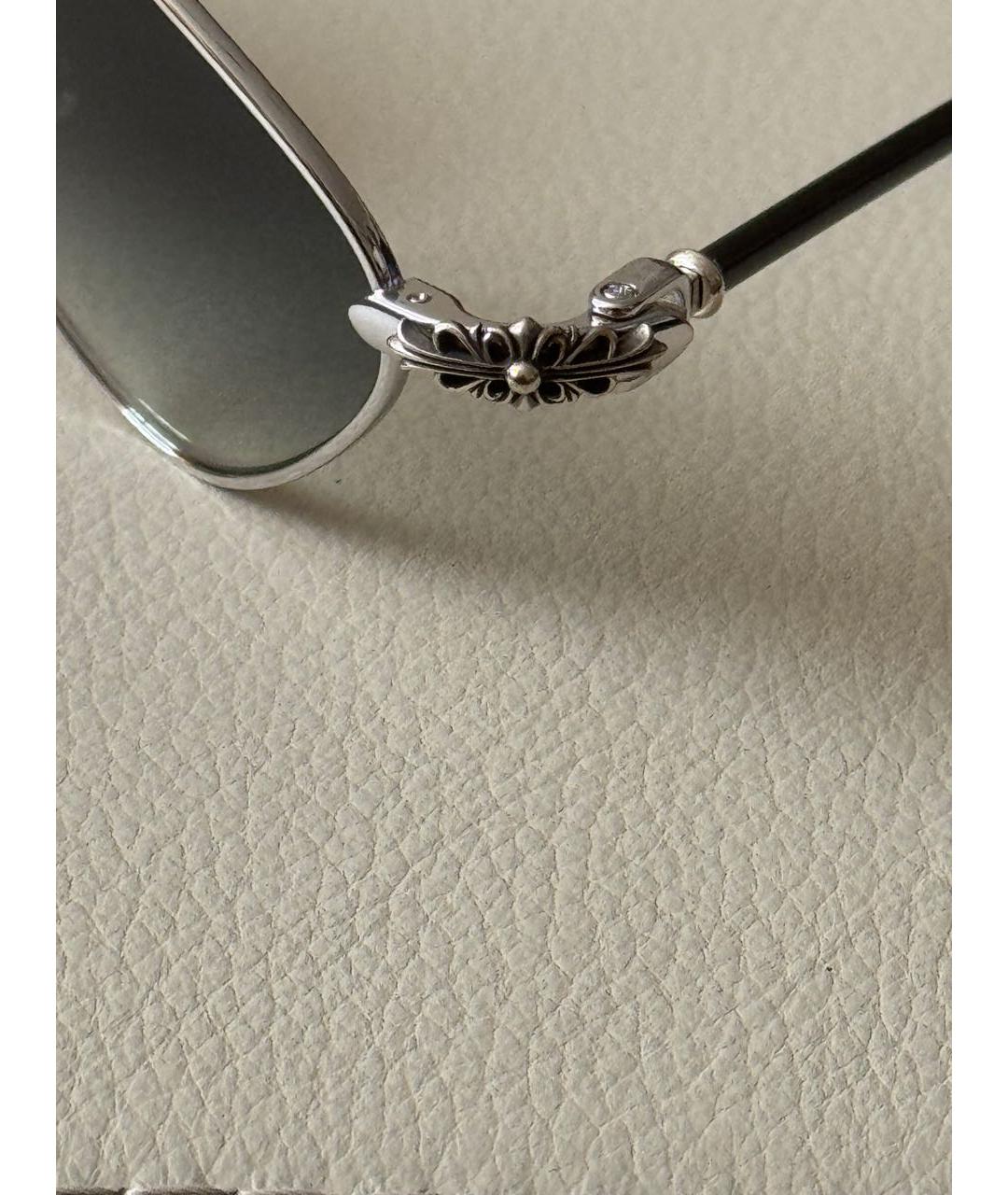 CHROME HEARTS Голубые металлические солнцезащитные очки, фото 3