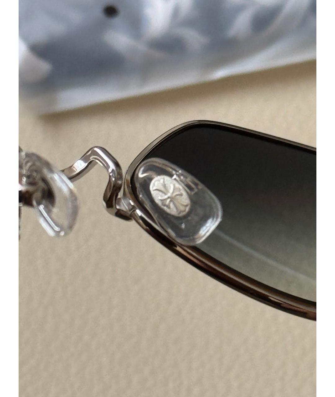 CHROME HEARTS Голубые металлические солнцезащитные очки, фото 5