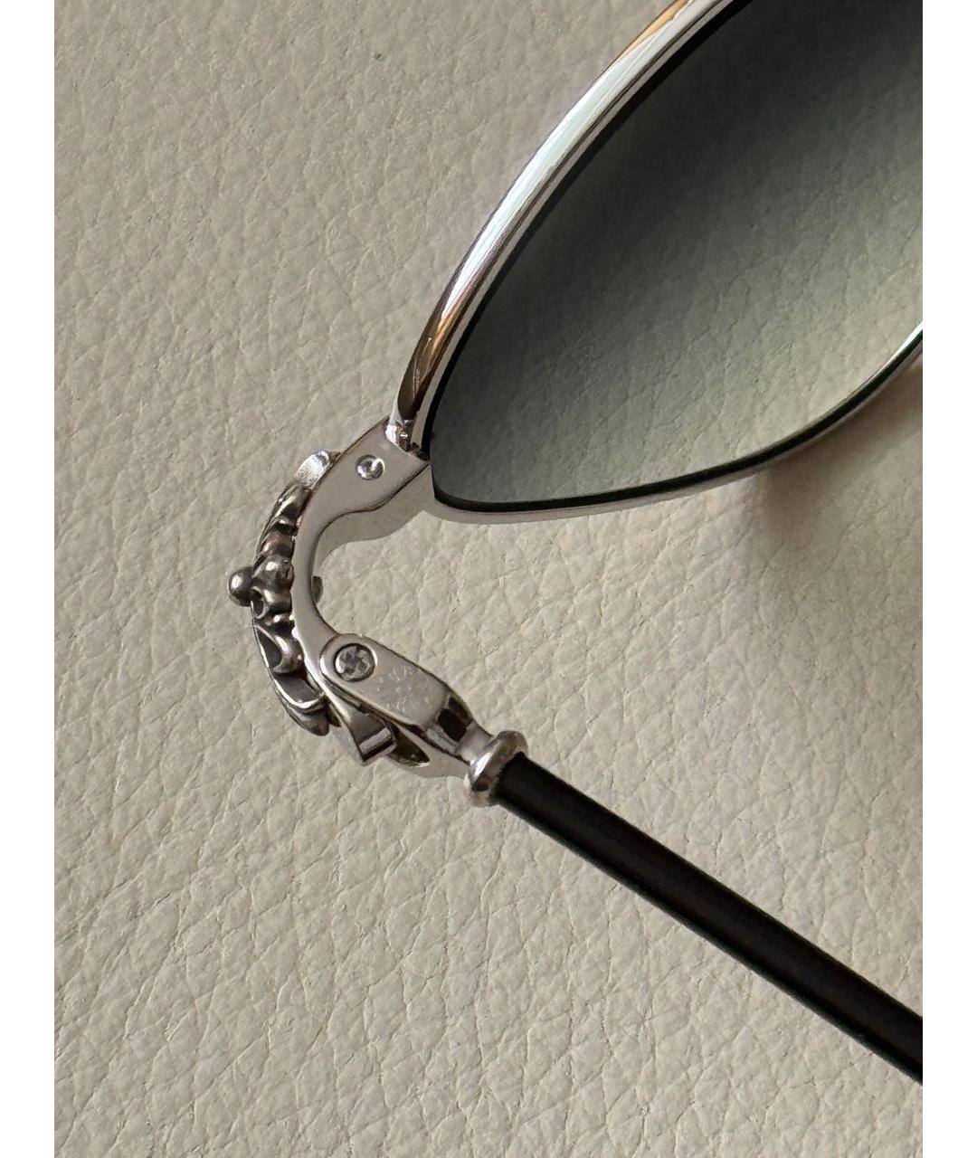 CHROME HEARTS Голубые металлические солнцезащитные очки, фото 4