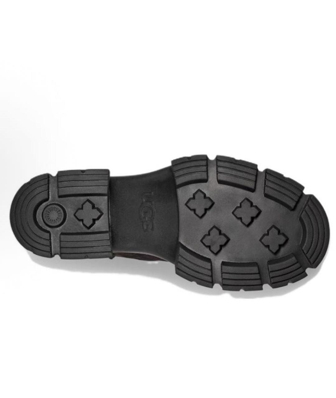 UGG AUSTRALIA Черные кожаные ботильоны, фото 4