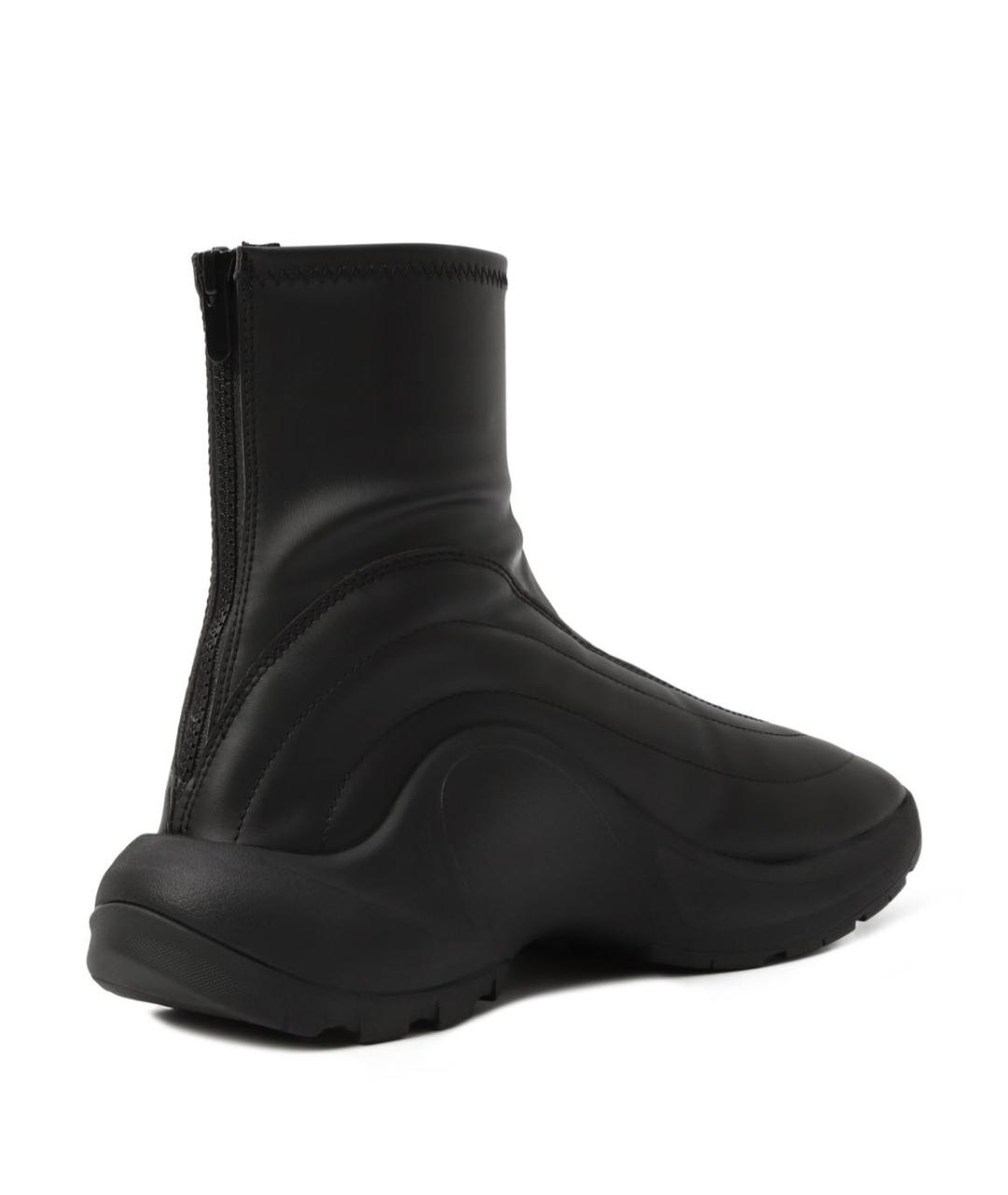 DIESEL Черные кроссовки из искусственной кожи, фото 2