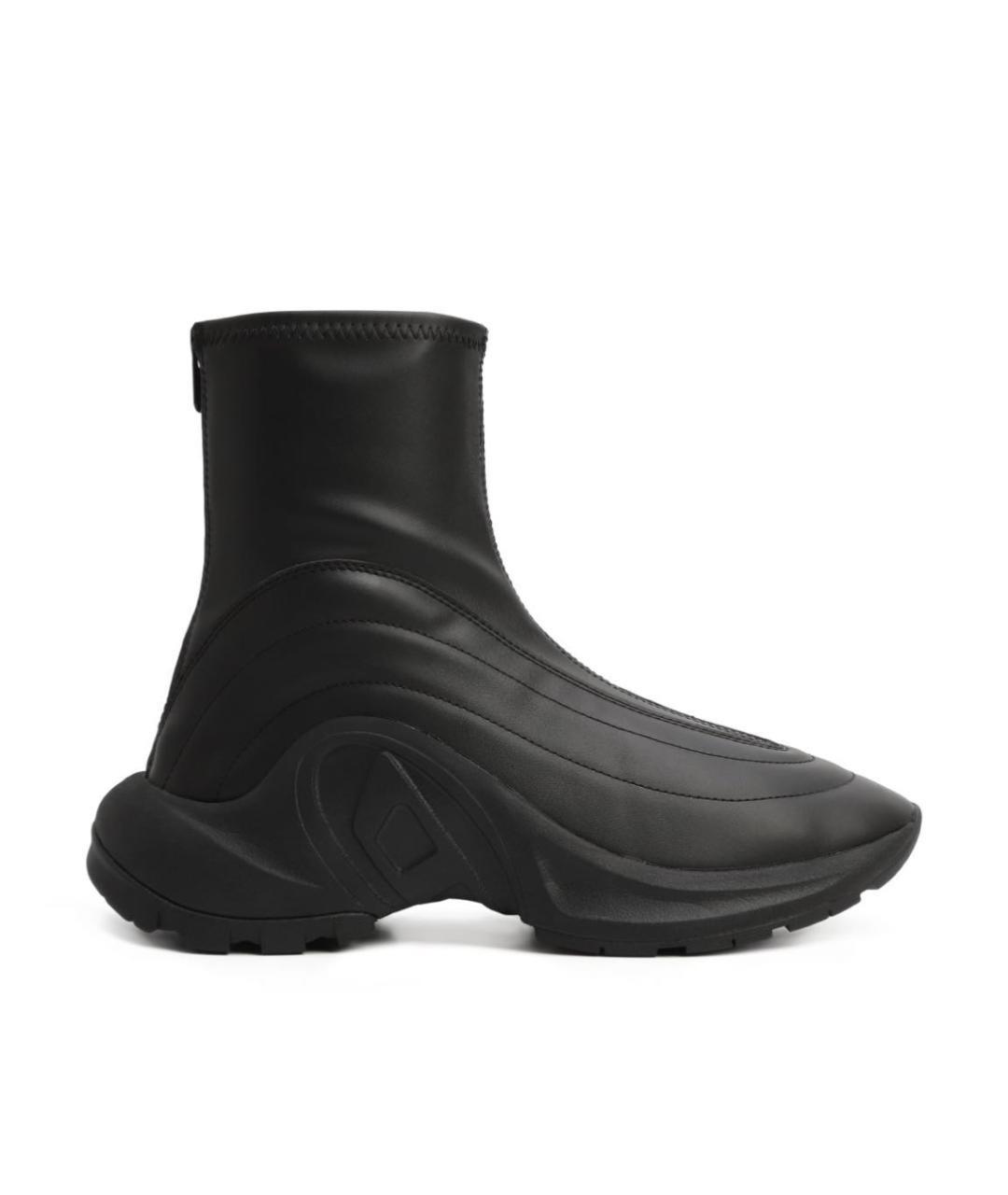 DIESEL Черные кроссовки из искусственной кожи, фото 10