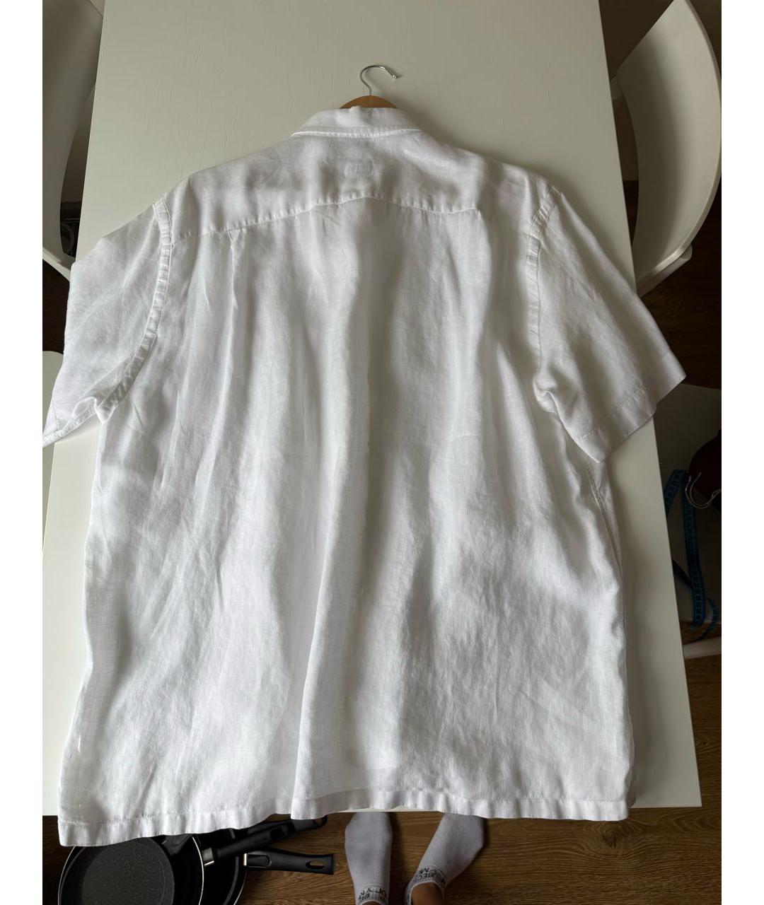 BRIONI Белая льняная классическая рубашка, фото 2